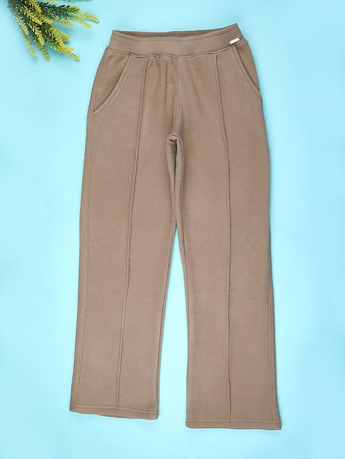 girls solid mid rise winterwear pyjama - 22227805 - Very Small Image - 1