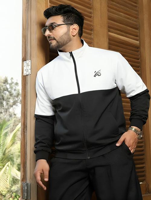 men color block long sleeve lightweight bomber jacket - 22228127 - Very Small Image - 1