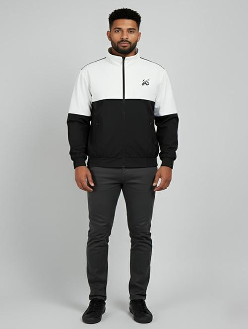 men color block long sleeve insulator bomber jacket - 22228135 - Very Small Image - 1