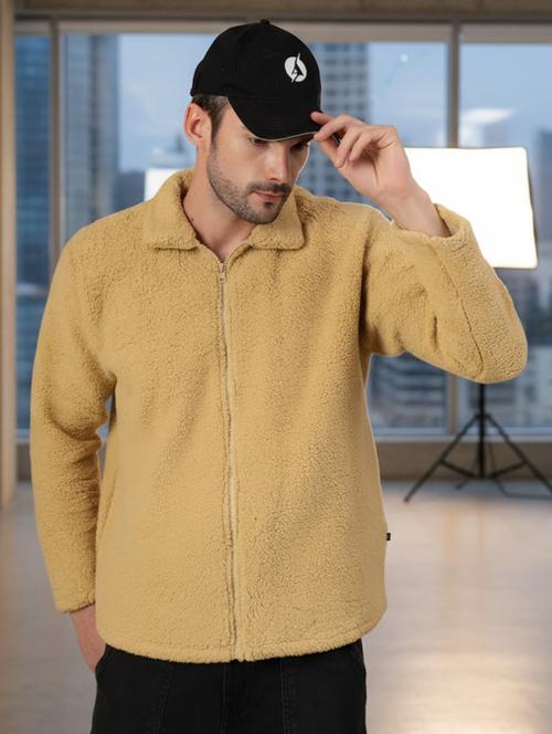 Men Solid Long Sleeve Regular Fit Casual Jacket - 22228251 - Very Small Image - 1