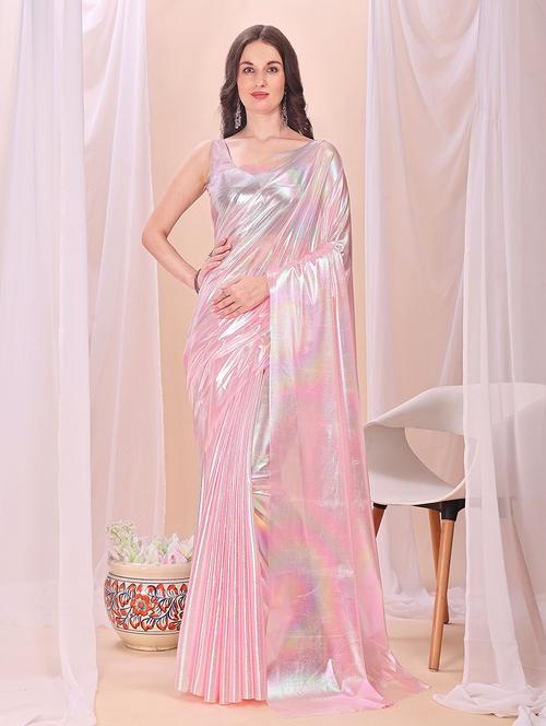 women solid plain saree with blouse - 22228427 - Very Small Image - 1