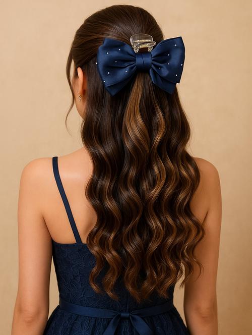 satin bow embellished clutcher - 22228712 - Very Small Image - 1