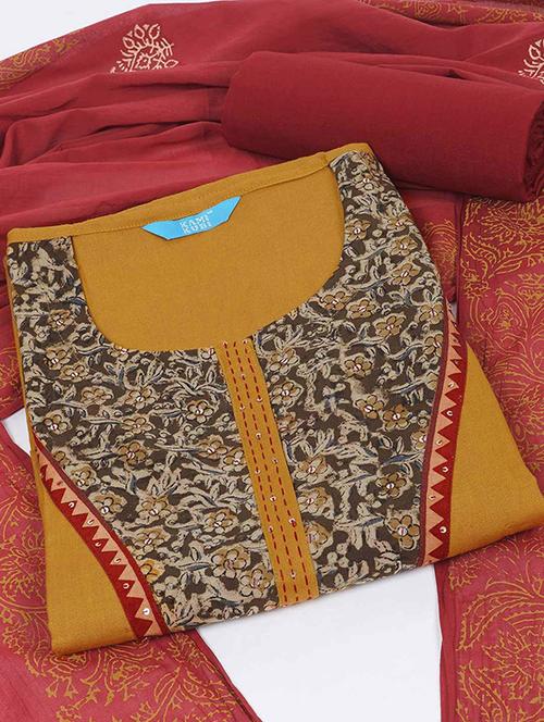 women printed unstitched suit set - 22228836 - Very Small Image - 1