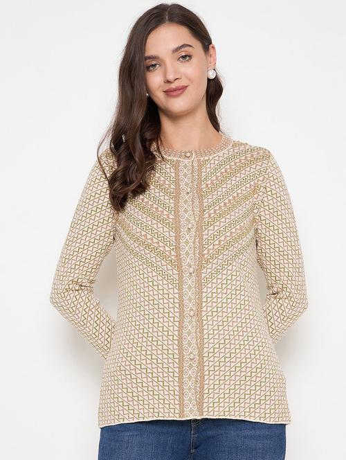 women self designed long sleeve cardigan - 22229406 - Very Small Image - 1