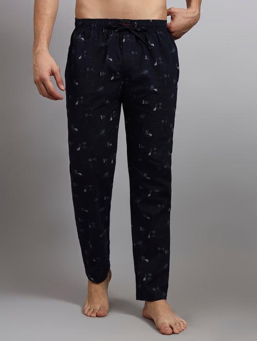 men printed mid rise loungewear pyjama - 22229829 - Very Small Image - 1