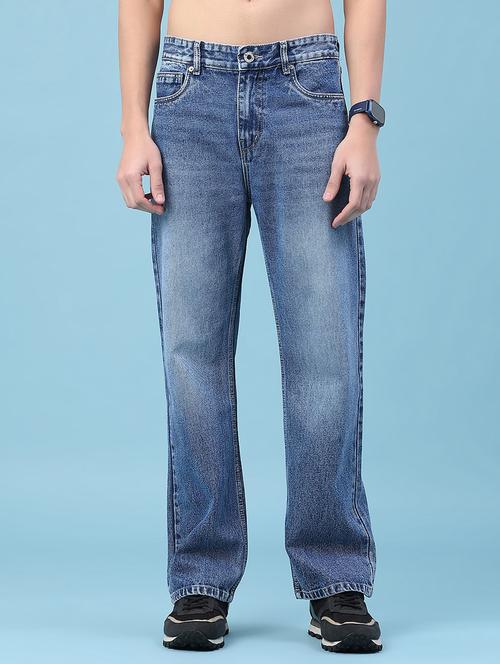 Men Washed Mid Rise Full Length Jeans - 22230476 - Very Small Image - 1