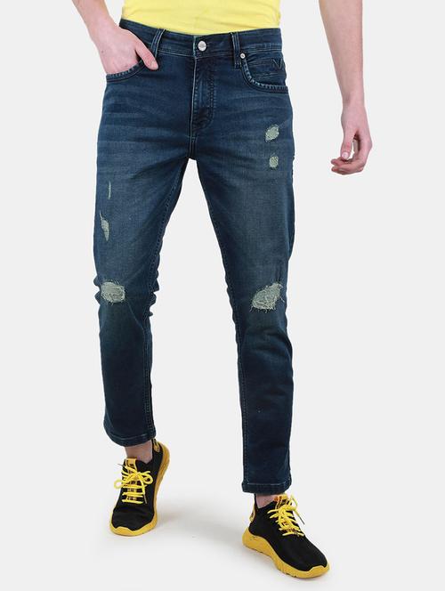 men distress mid rise slim fit jeans - 22230643 - Very Small Image - 1