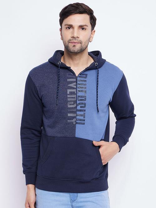 men color block long sleeve regular fit sweatshirt - 22230675 - Very Small Image - 1