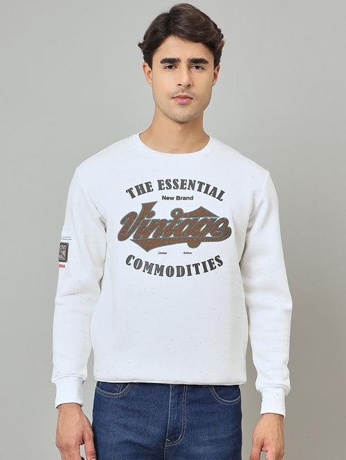 men typographic long sleeve regular fit sweatshirt - 22230725 - Very Small Image - 1