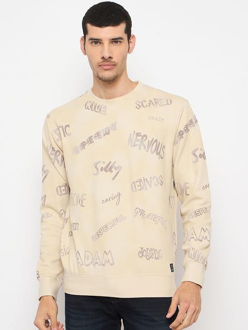 men typographic long sleeve regular fit sweatshirt - 22230768 - Very Small Image - 1