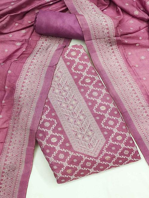 women self design unstitched suit set - 22231342 - Very Small Image - 1