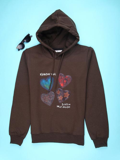 girls printed long sleeve hooded sweatshirt - 22231439 - Very Small Image - 1