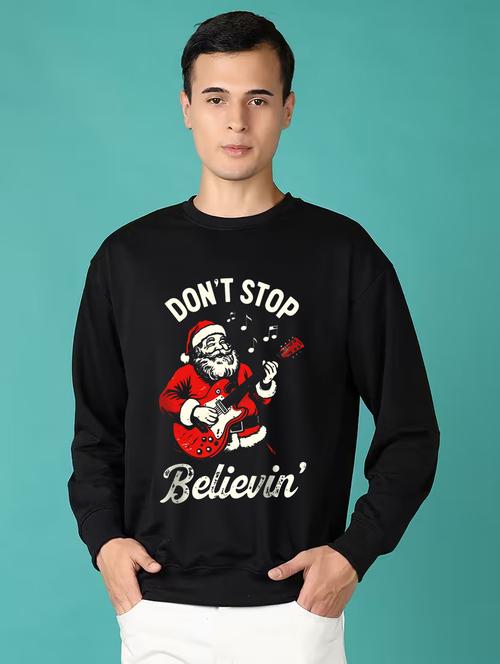 men front print long sleeve regular fit sweatshirt - 22231603 - Very Small Image - 1