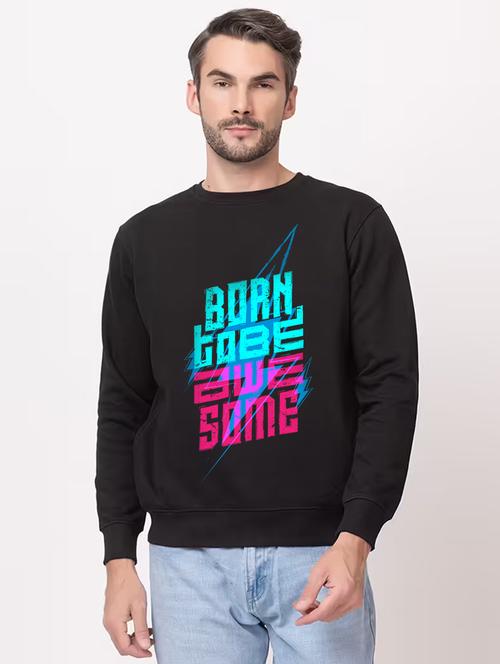 men front print long sleeve regular fit sweatshirt - 22231617 - Very Small Image - 1