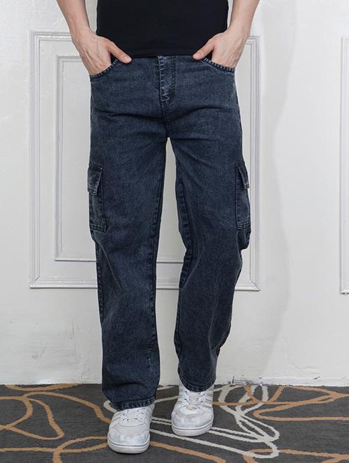 men solid mid rise regular fit cargo - 22241041 - Very Small Image - 1