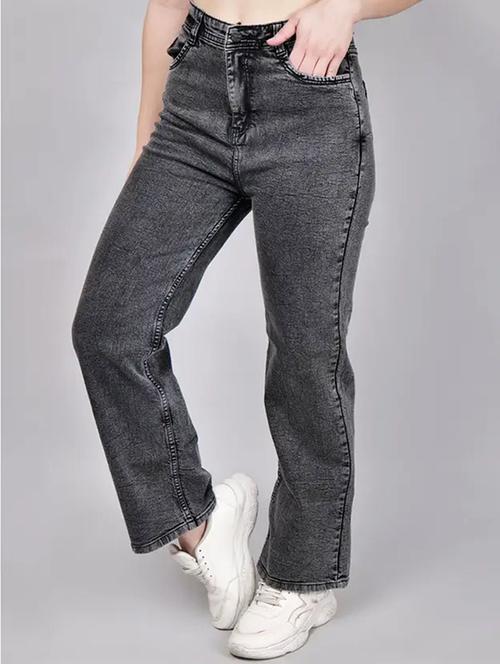 women solid mid rise straight fit jeans - 22241480 - Very Small Image - 1