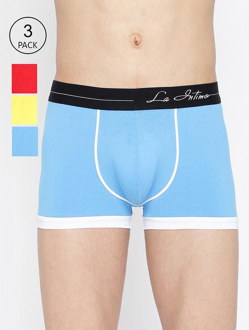 men pack of 3 color block trunks brief - 22241955 - Very Small Image - 1