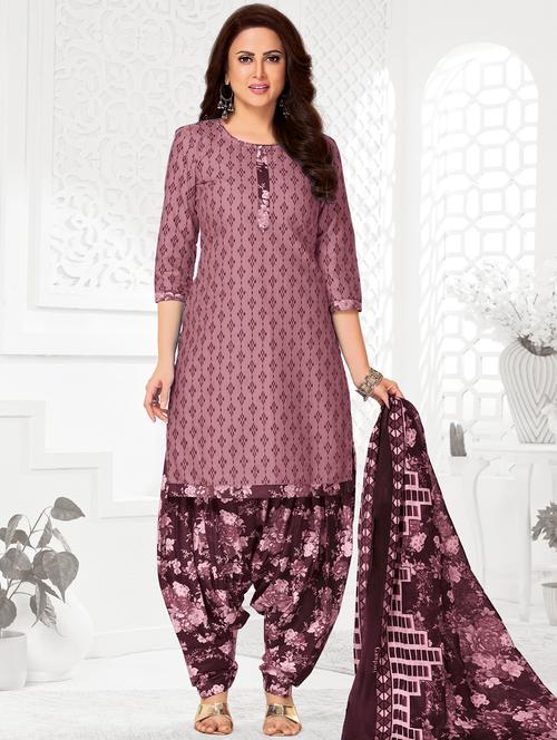 women printed three quarter sleeve kurta patiala with dupatta set - 22241991 - Very Small Image - 1