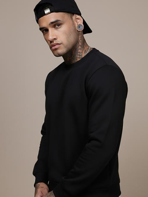 men solid long sleeve regular fit sweatshirt - 22244359 - Very Small Image - 1