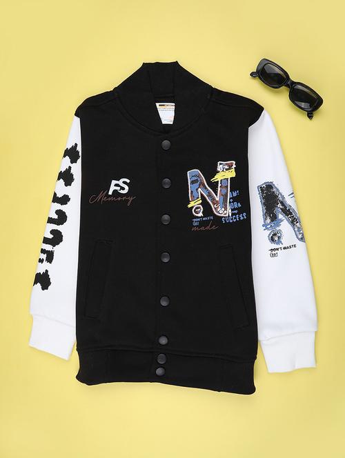 boys printed long sleeve varsity jacket - 22248674 - Very Small Image - 1