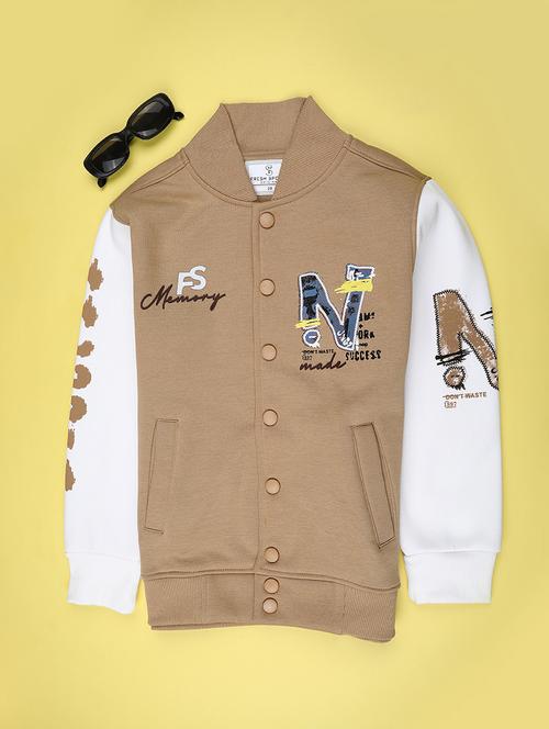 boys printed long sleeve varsity jacket - 22248675 - Very Small Image - 1