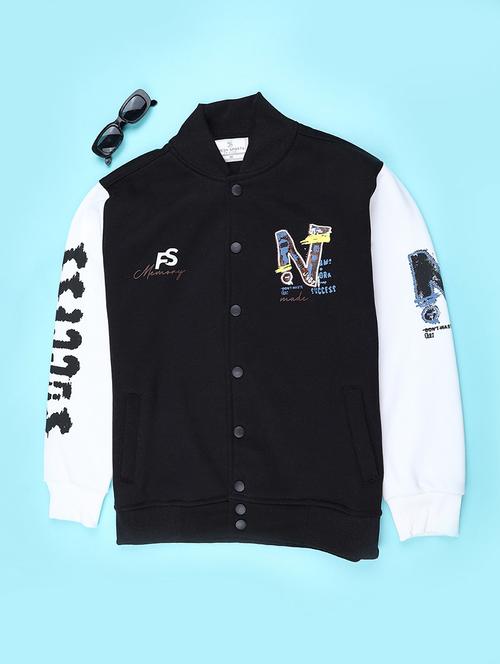 boys printed long sleeve varsity jacket - 22248733 - Very Small Image - 1