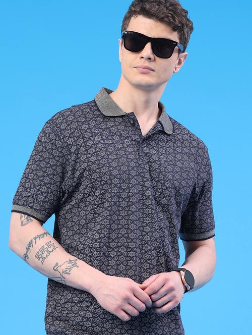 men printed short sleeve regular fit polo t-shirt - 22249535 - Very Small Image - 1