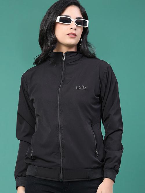 women solid long sleeve regular jacket - 22249630 - Very Small Image - 1