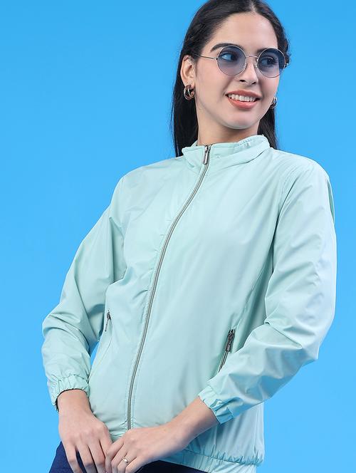 women solid long sleeve regular jacket - 22250044 - Very Small Image - 1