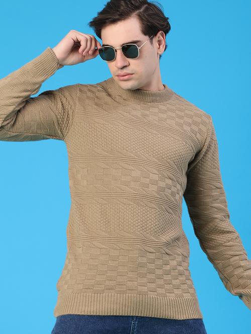 men self design long sleeve regular fit pullover  - 22250972 - Very Small Image - 1