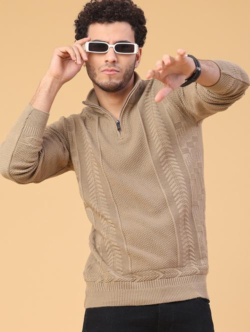 men self design long sleeve regular fit pullover  - 22250978 - Very Small Image - 1