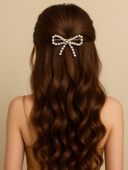 women embellished bow hair clip - 22251428 - Very Small Image - 1