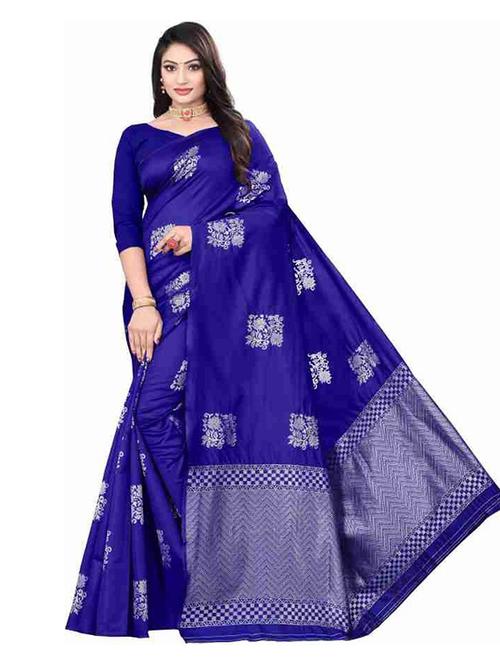women self design banarasi saree with blouse - 22253532 - Very Small Image - 1