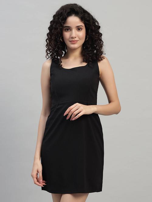 women solid sleeveless sheath dress - 22253632 - Very Small Image - 1