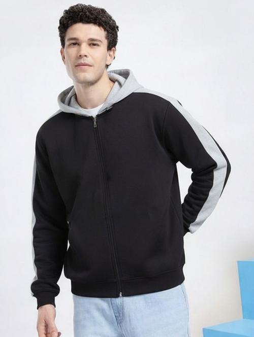 men color block long sleeve regular fit sweatshirt - 22253669 - Very Small Image - 1