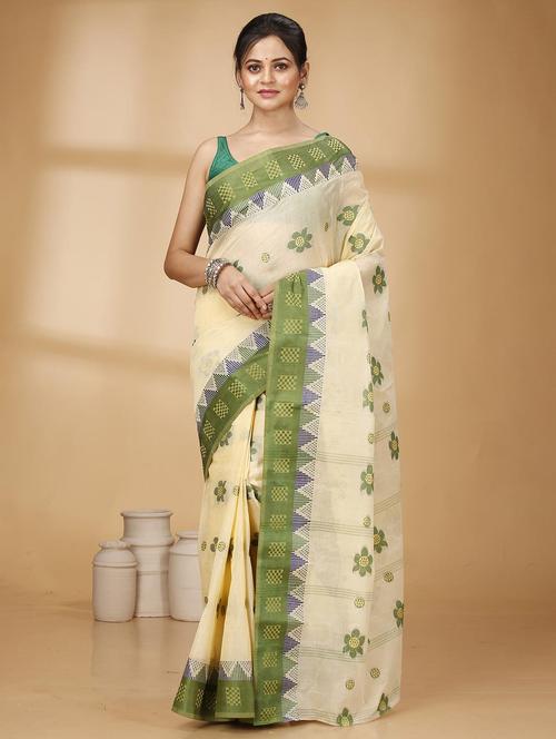 women self design handloom saree - 22260833 - Very Small Image - 1