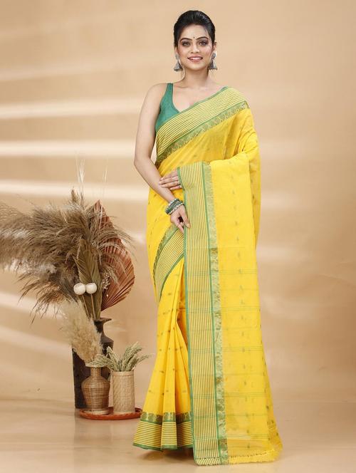 women self design handloom saree - 22260876 - Very Small Image - 1