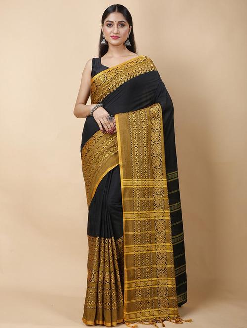 women self design handloom saree - 22261109 - Very Small Image - 1
