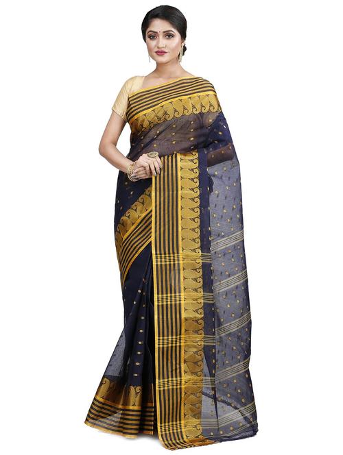 women self design handloom saree - 22262723 - Very Small Image - 1