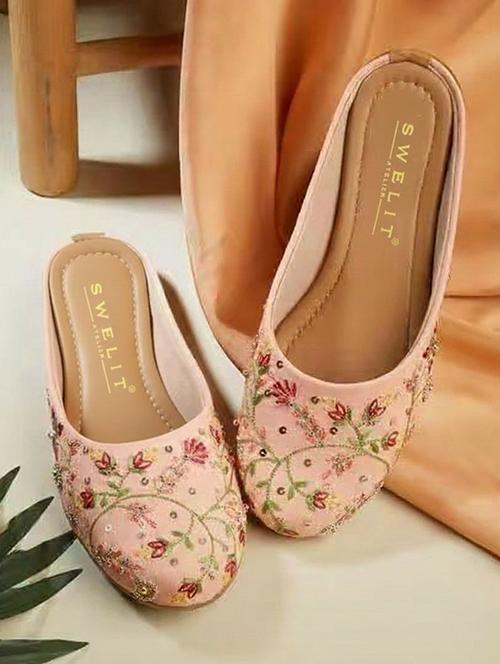women embeoidered flat mules - 22263433 - Very Small Image - 1