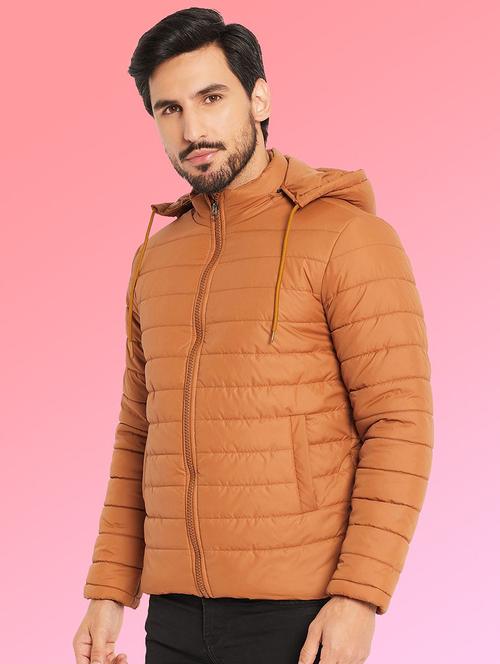 men solid long sleeve puffer jacket - 22263582 - Very Small Image - 1