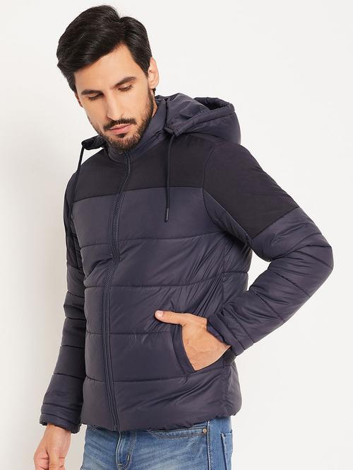 men solid long sleeve puffer jacket - 22263644 - Very Small Image - 1