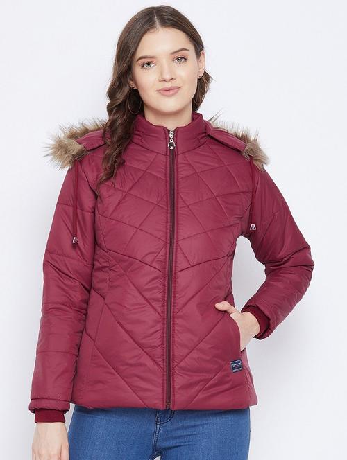 women long sleeve hooded quilted jacket - 22263826 - Very Small Image - 1
