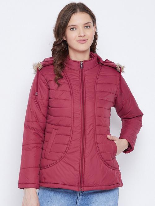 women long sleeve hooded quilted jacket - 22263854 - Very Small Image - 1
