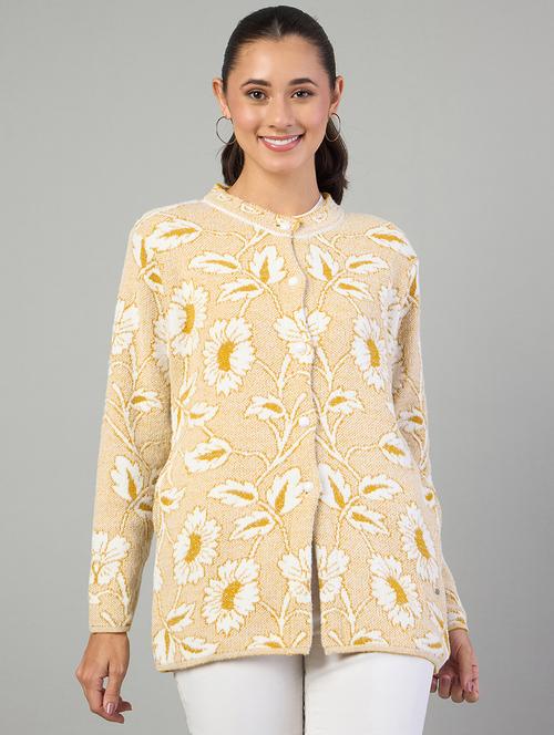 women self designed long sleeve cardigan - 22264296 - Very Small Image - 1