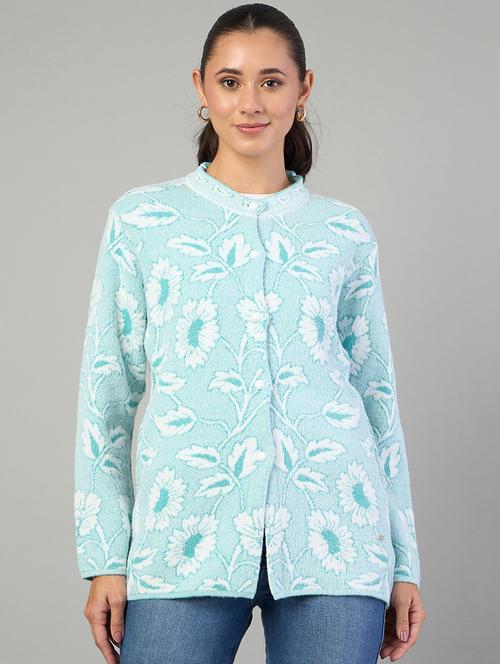 women self designed long sleeve cardigan - 22264297 - Very Small Image - 1