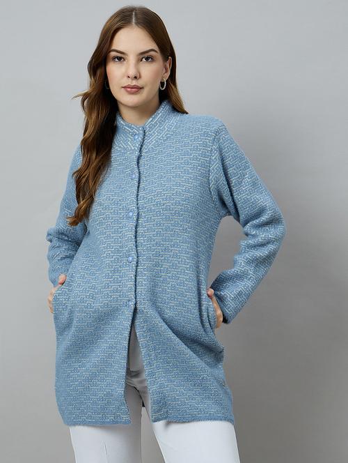 women self designed long sleeve cardigan - 22264315 - Very Small Image - 1