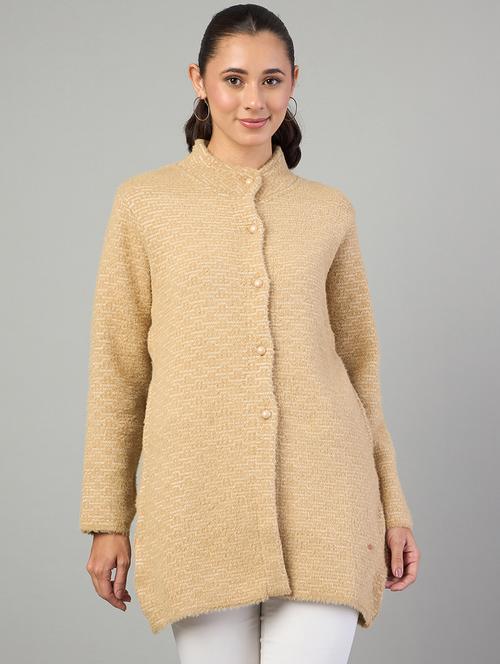 women self designed long sleeve cardigan - 22264316 - Very Small Image - 1