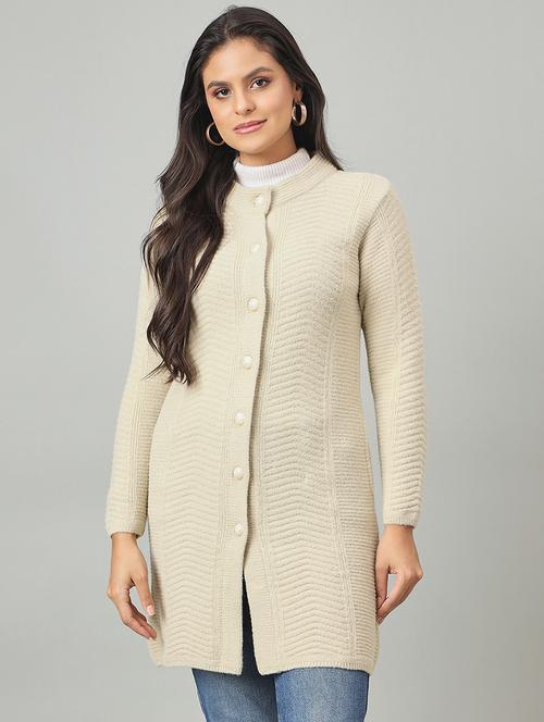 women self designed long sleeve cardigan - 22264338 - Very Small Image - 1