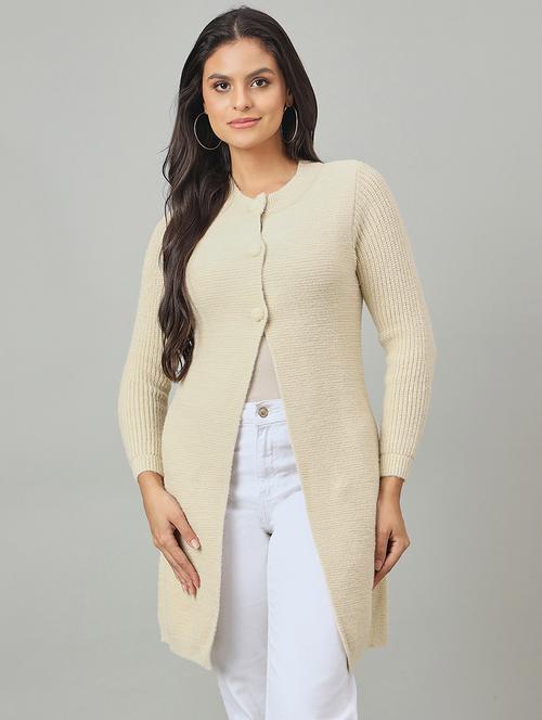 women self designed long sleeve cardigan - 22264343 - Very Small Image - 1